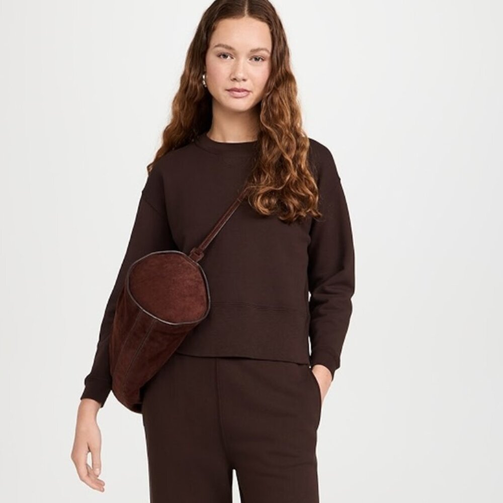 THE GREAT. The League Sweatshirt, Brown, Small